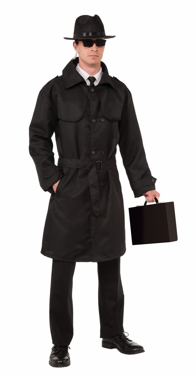 Secret Agent Spy Trench Coat - The Costume Shoppe